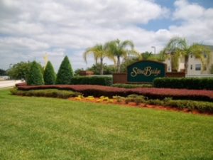 Landscaped Property Entrance